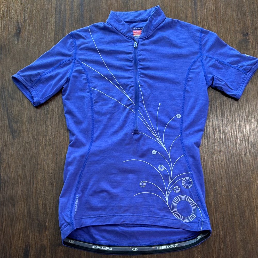 Icebreaker Purple Cycling Jersey